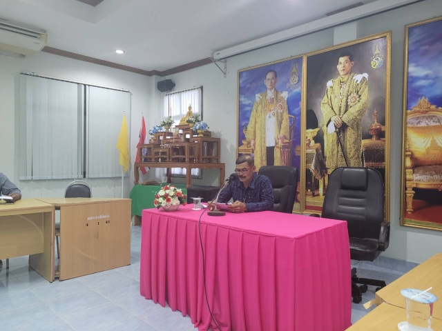 การประชุมคณะกรรมการพัฒนาองค์การบริหารส่วนำบลช่องไม้แก้ว ครั้งที่ 1/2565 พิจารณาร่างแผนพัฒนาท้องถิ่น